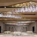 Hotel lobby banquet lighting chandeliers for low ceilings
